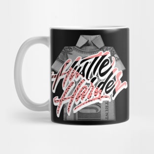 Hustle Harder Bleached Coral Mug